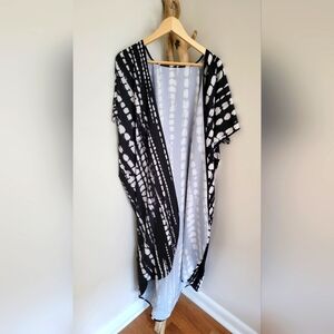 Tie dye maxi cover up